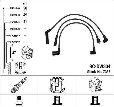 NGK 7367 Ignition Cable Kit