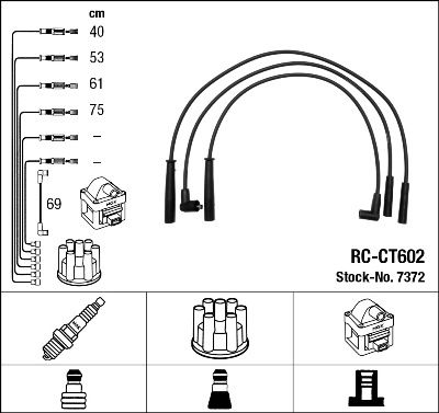 Ignition Cable Kit NGK 7372