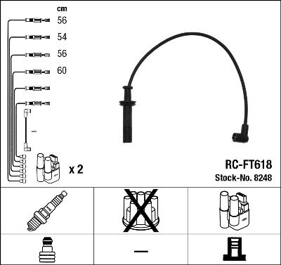 NGK 8248 Ignition Cable Kit