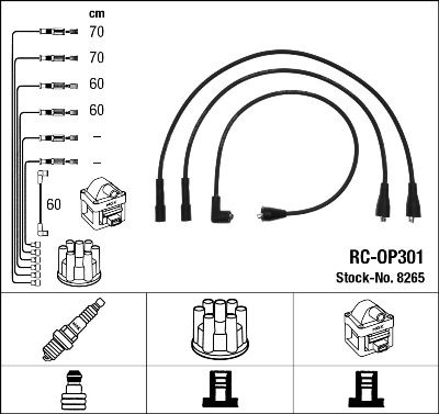 NGK 8265 Ignition Cable Kit