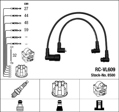 Ignition Cable Kit NGK 8500