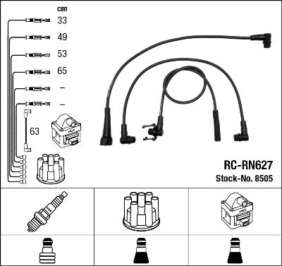 NGK 8505 Ignition Cable Kit
