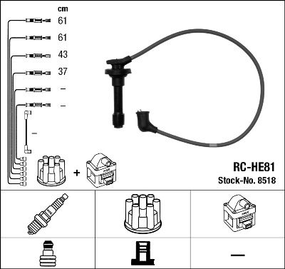 NGK 8518 Ignition Cable Kit