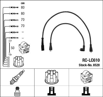 Ignition Cable Kit NGK 8528