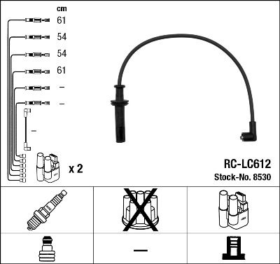 Ignition Cable Kit NGK 8530