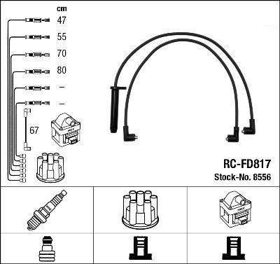 Ignition Cable Kit NGK 8556