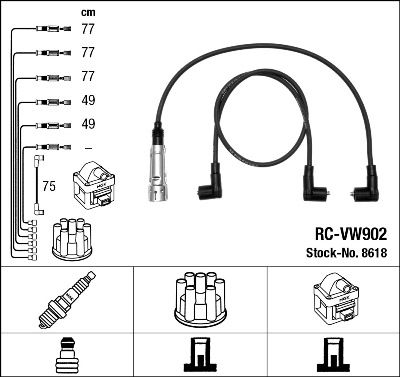 NGK 8618 Ignition Cable Kit