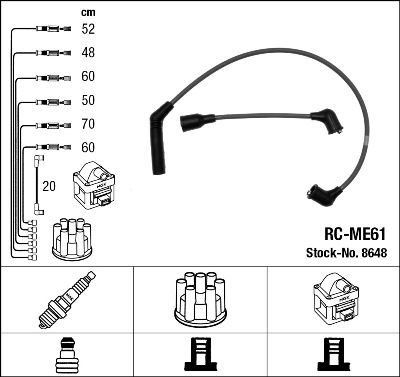 NGK 8648 Ignition Cable Kit