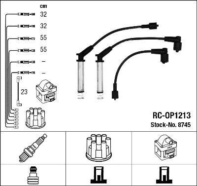 Ignition Cable Kit NGK 8745