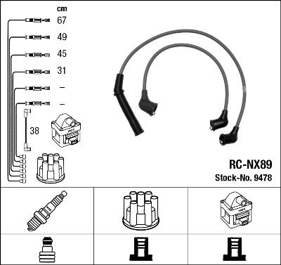 NGK 9478 Ignition Cable Kit
