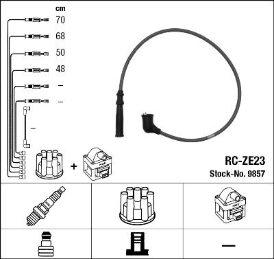 Ignition Cable Kit NGK 9857