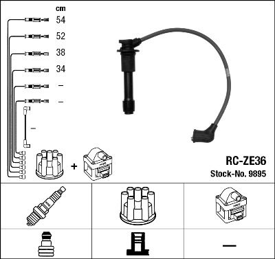 NGK 9895 Ignition Cable Kit