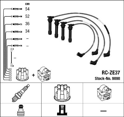 NGK 9898 Ignition Cable Kit