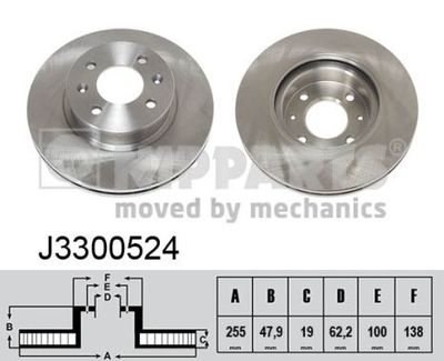 Brake Disc NIPPARTS J3300524