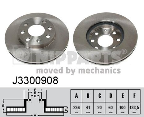 NIPPARTS J3300908 Brake Disc