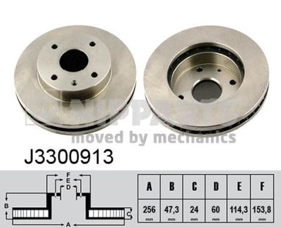 Brake Disc NIPPARTS J3300913