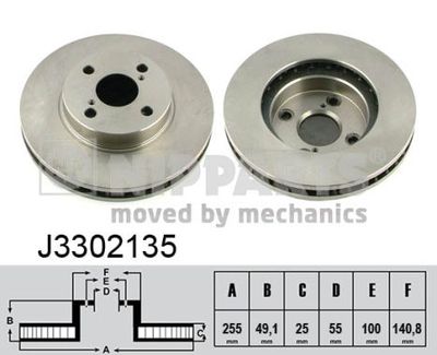 Brake Disc NIPPARTS J3302135