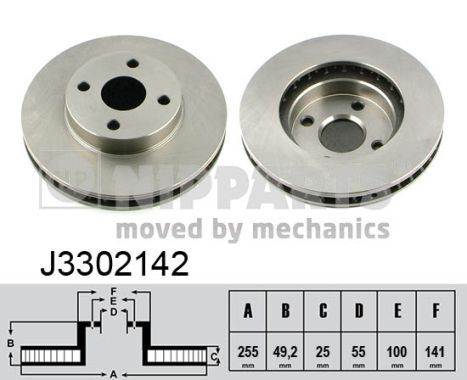 NIPPARTS J3302142 Brake Disc