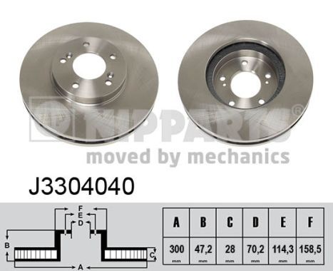 NIPPARTS J3304040 Brake Disc