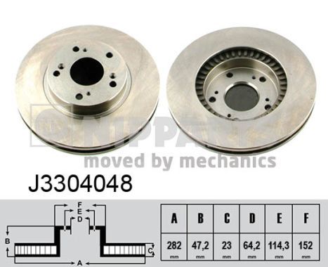NIPPARTS J3304048 Brake Disc