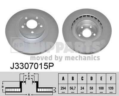 Brake Disc NIPPARTS J3307015P
