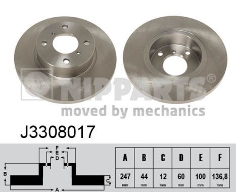 NIPPARTS J3308017 Brake Disc
