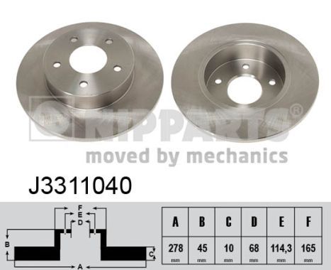 NIPPARTS J3311040 Brake Disc