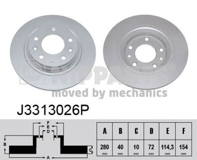 Brake Disc NIPPARTS J3313026P