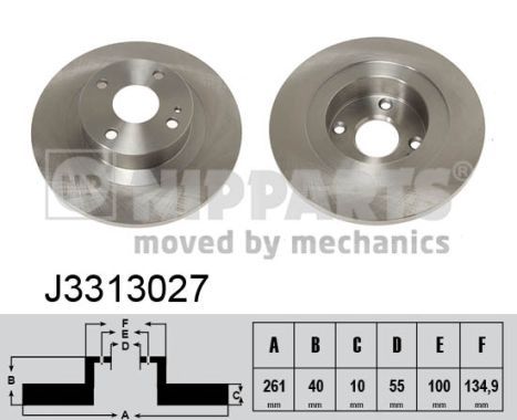 NIPPARTS J3313027 Brake Disc