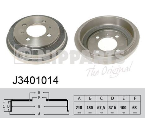 NIPPARTS J3401014 Brake Drum