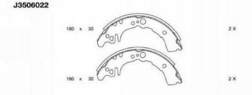 NIPPARTS J3506022 Brake Shoe Set