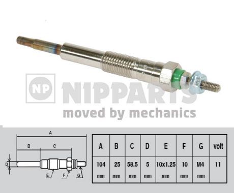 NIPPARTS J5712013 Glow Plug