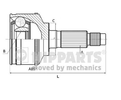 Joint Kit, drive shaft NIPPARTS N2825029