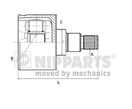 NIPPARTS N2830902 Joint Kit, drive shaft