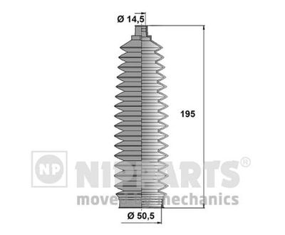 Bellow Kit, steering NIPPARTS N2842034