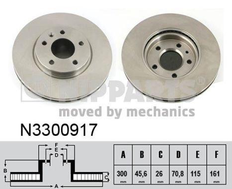 NIPPARTS N3300917 Brake Disc