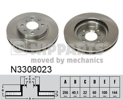 Brake Disc NIPPARTS N3308023
