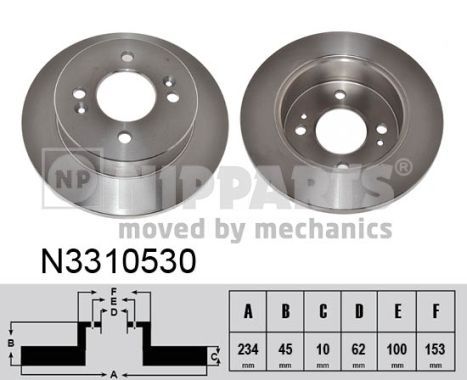 NIPPARTS N3310530 Brake Disc
