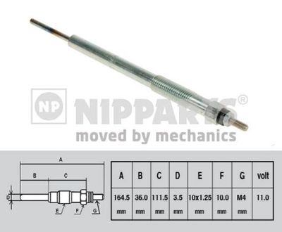 Glow Plug NIPPARTS N5710304