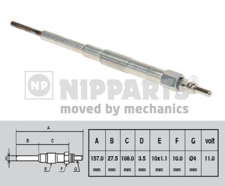 NIPPARTS N5717000 Glow Plug