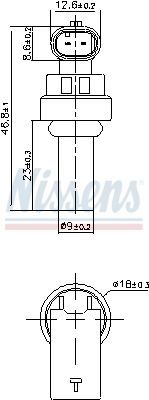 NISSENS 207035 Sensor, coolant temperature