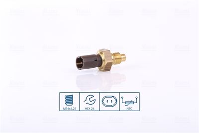 Sensor, coolant temperature NISSENS 207075