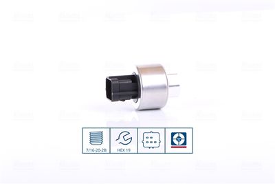 Pressure Switch, air conditioning NISSENS 301019