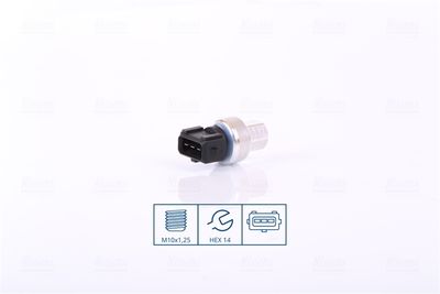 Pressure Switch, air conditioning NISSENS 301067