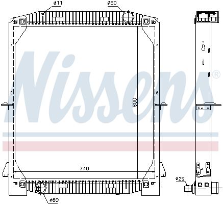 NISSENS 61973A Radiator, engine cooling
