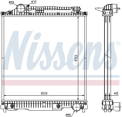 NISSENS 626470 Radiator, engine cooling