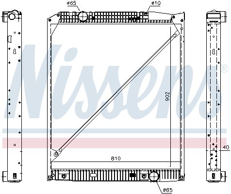 NISSENS 62653A Radiator, engine cooling