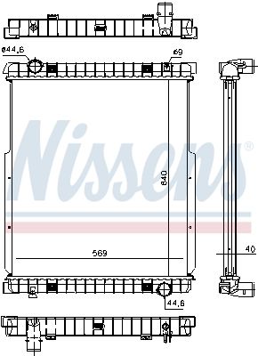 NISSENS 63332 Radiator, engine cooling