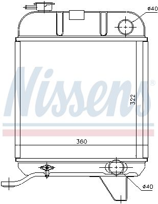 NISSENS 63460 Radiator, engine cooling