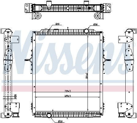 NISSENS 637878 Radiator, engine cooling
